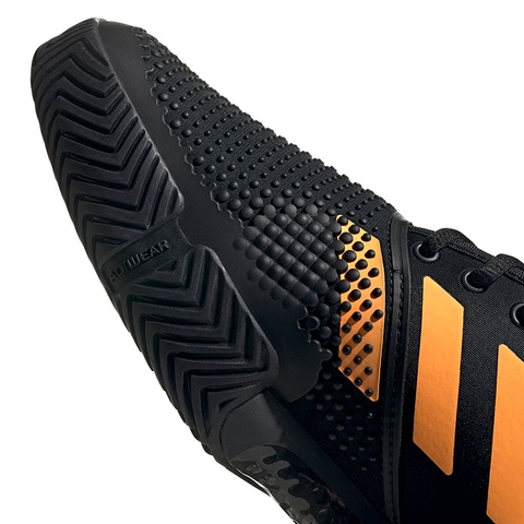Adidas SoleCourt Boost Men's Tennis Shoe Black/orange